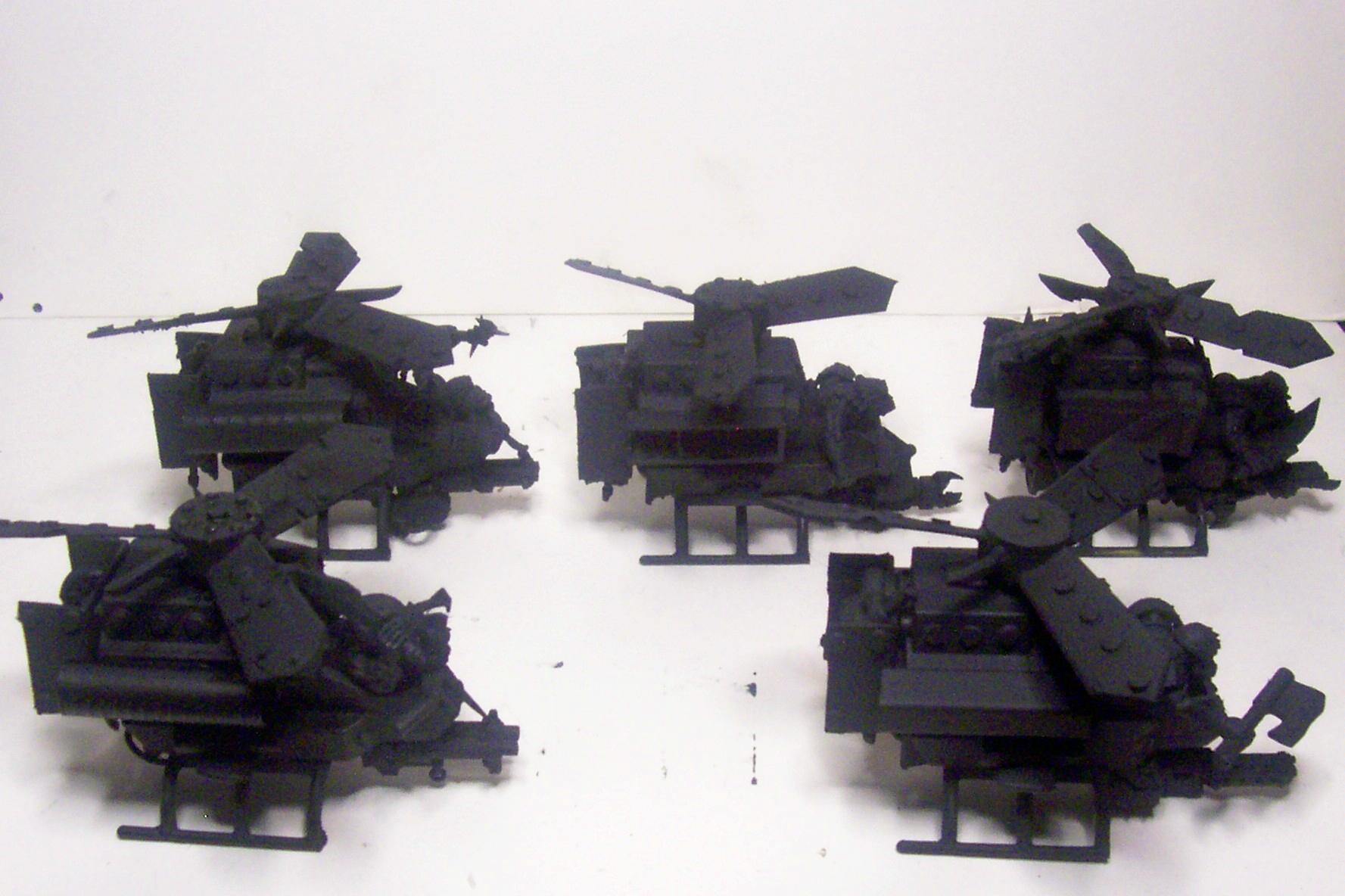 Conversion, Deffkopta, Orks, Primered, Toy, Warhammer 40,000