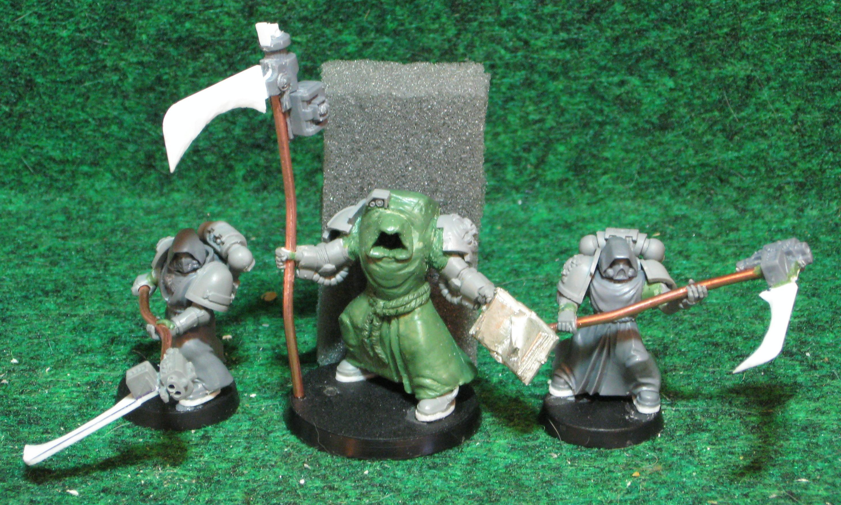 Conversion, Daemonhunters, Greenstuff, Grey Knights, Robed, Scythe, Space Marines, Warhammer 40,000, Work In Progress