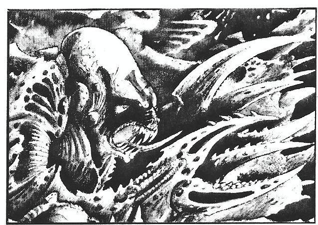 2nd Edition, Artwork, Black Codex, Copyright Games Workshop, John Blanche, Tyranids