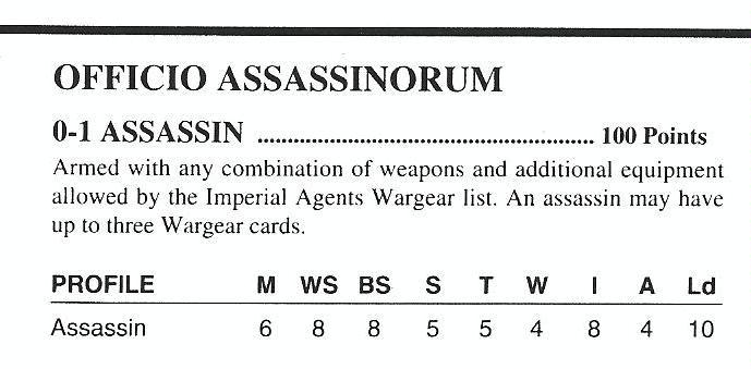 2nd Edition, Assassin, Copyright Games Workshop, Inquisition, Rules