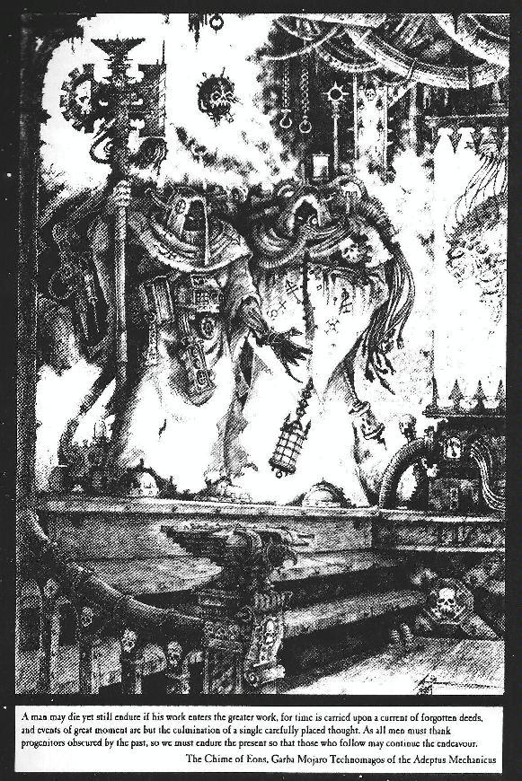 2nd Edition, Adeptus Mechanicus, Artwork, Copyright Games Workshop, John Blanche, Warhammer 40,000