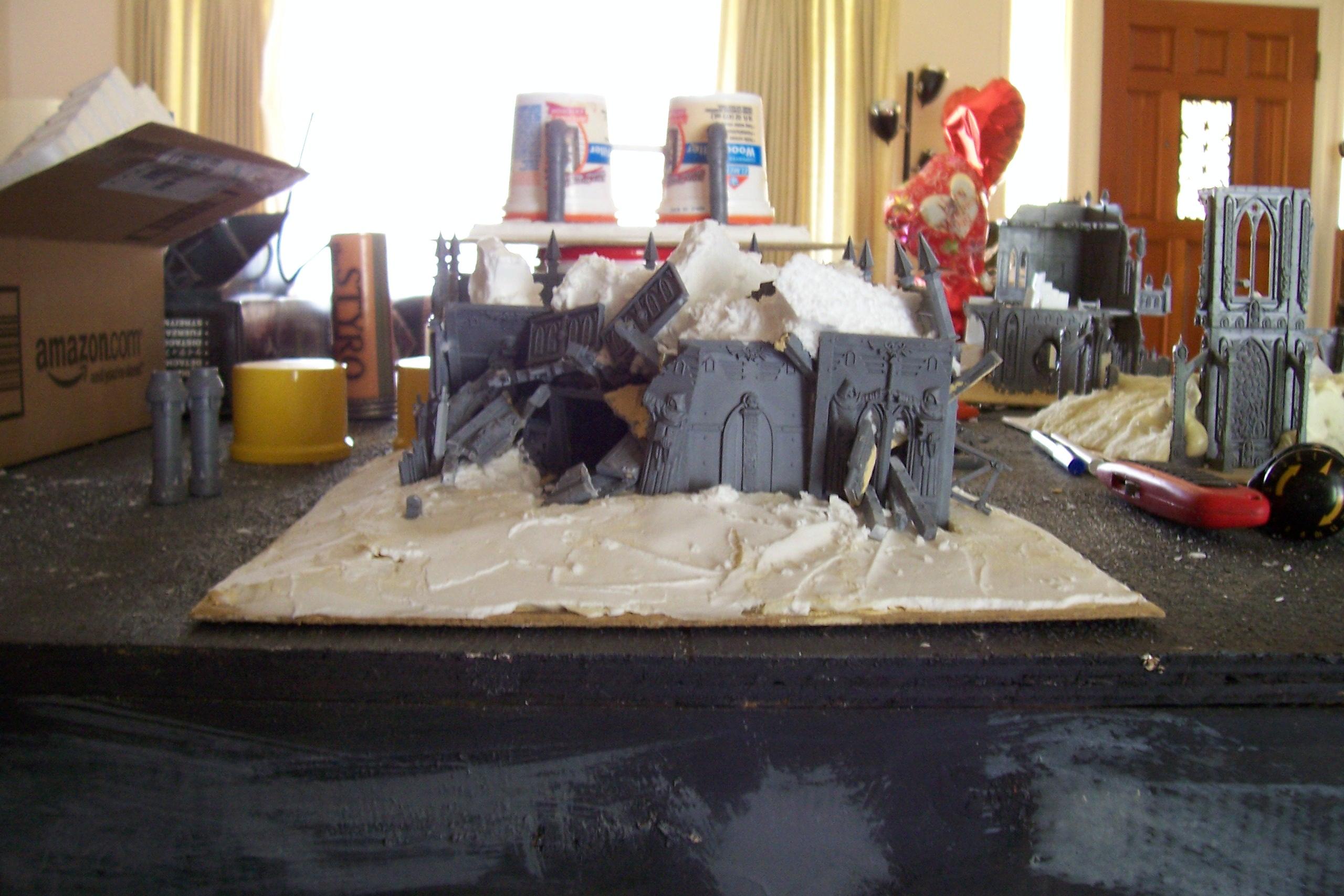 Cities Of Death, Ruins, Terrain, Warhammer 40,000, Work In Progress