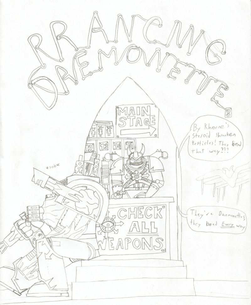 Artwork, Chaos Space Marines, Humor, Warhammer 40,000