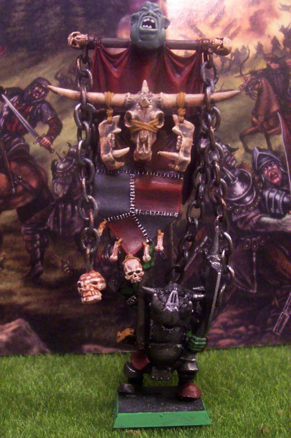 Black Orc, Orcs, Standard Bearer, Warhammer Fantasy