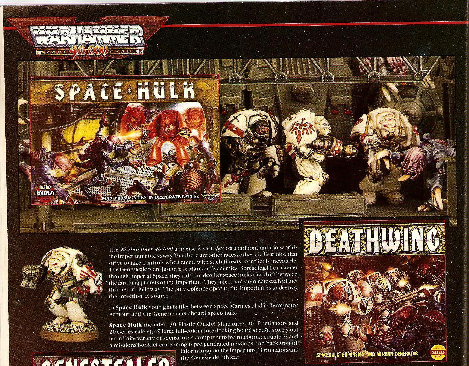 Copyright Games Workshop, Rogue Trader, Space Hulk, Tyranids