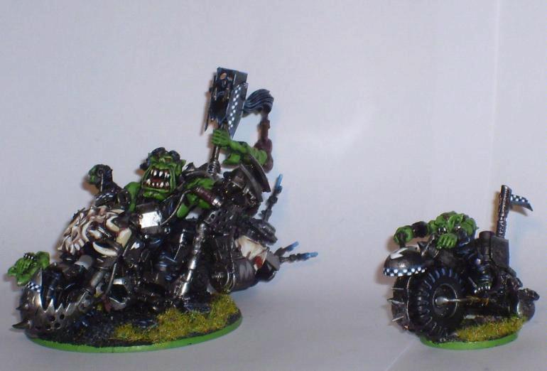 Bike, Orks, Squigs, Warboss on a Bike with Attack Squig, Orks, 40k