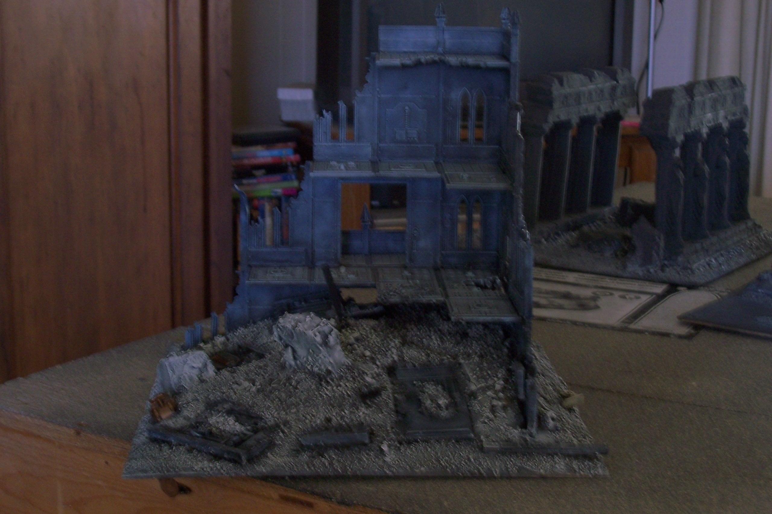 Blurred Photo, Cities Of Death, Drybrush, Ruins, Terrain, Warhammer 40,000