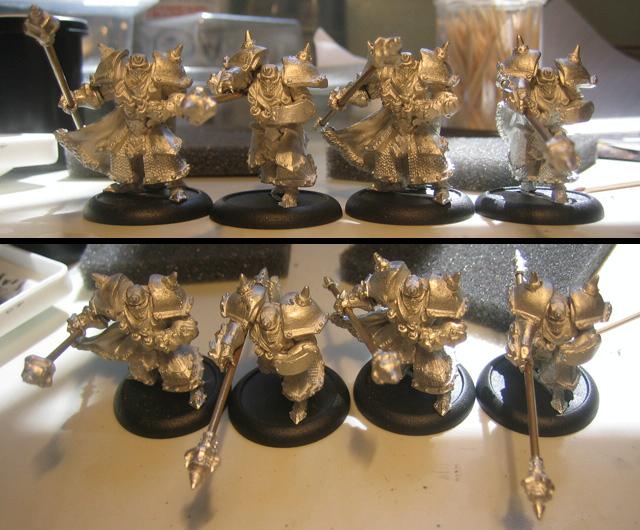 Iron Fang Pikemen, Khador, Privateer Press, Warmachine, Work In Progress