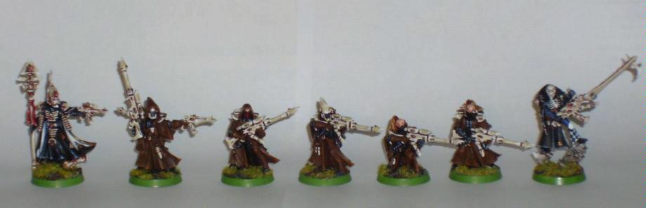 Eldar Rangers, Farseer and Death Jester, Eldar, 40k