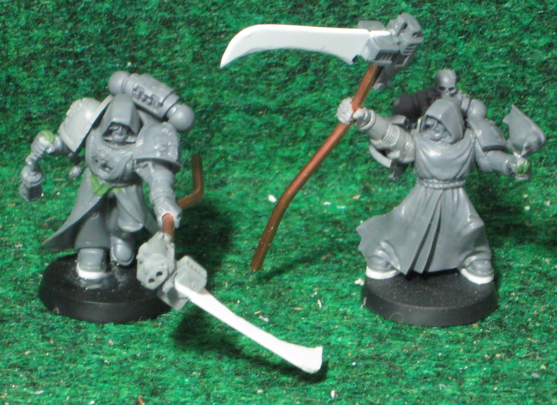 Conversion, Grey Knights, Robed, Scythe, Space Marines, Warhammer 40,000