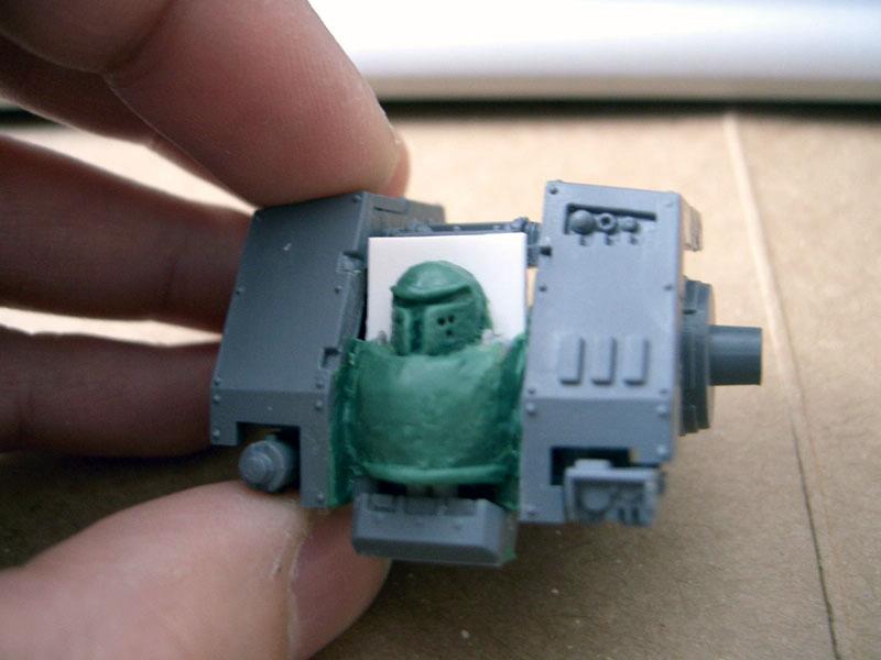 Chaos, Chaos Space Marines, Conversion, Dreadnought, Greenstuff, Iron Warriors, Warhammer 40,000, Work In Progress
