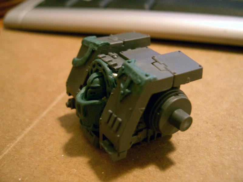 Chaos, Chaos Space Marines, Conversion, Dreadnought, Greenstuff, Iron Warriors, Warhammer 40,000, Work In Progress