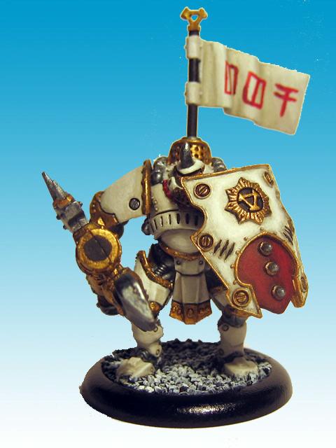 Khador, Warmachine, DFo's WARMACHINE Khador Man-o-War Kovnik Front View