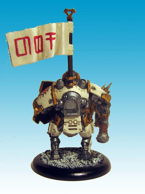 Khador, Warmachine, DFo's WARMACHINE Khador Man-o-War Kovnik Back View 