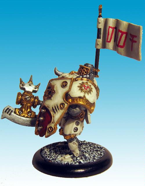 Khador, Warmachine, DFo's WARMACHINE Khador Man-o-War Kovnik Left View
