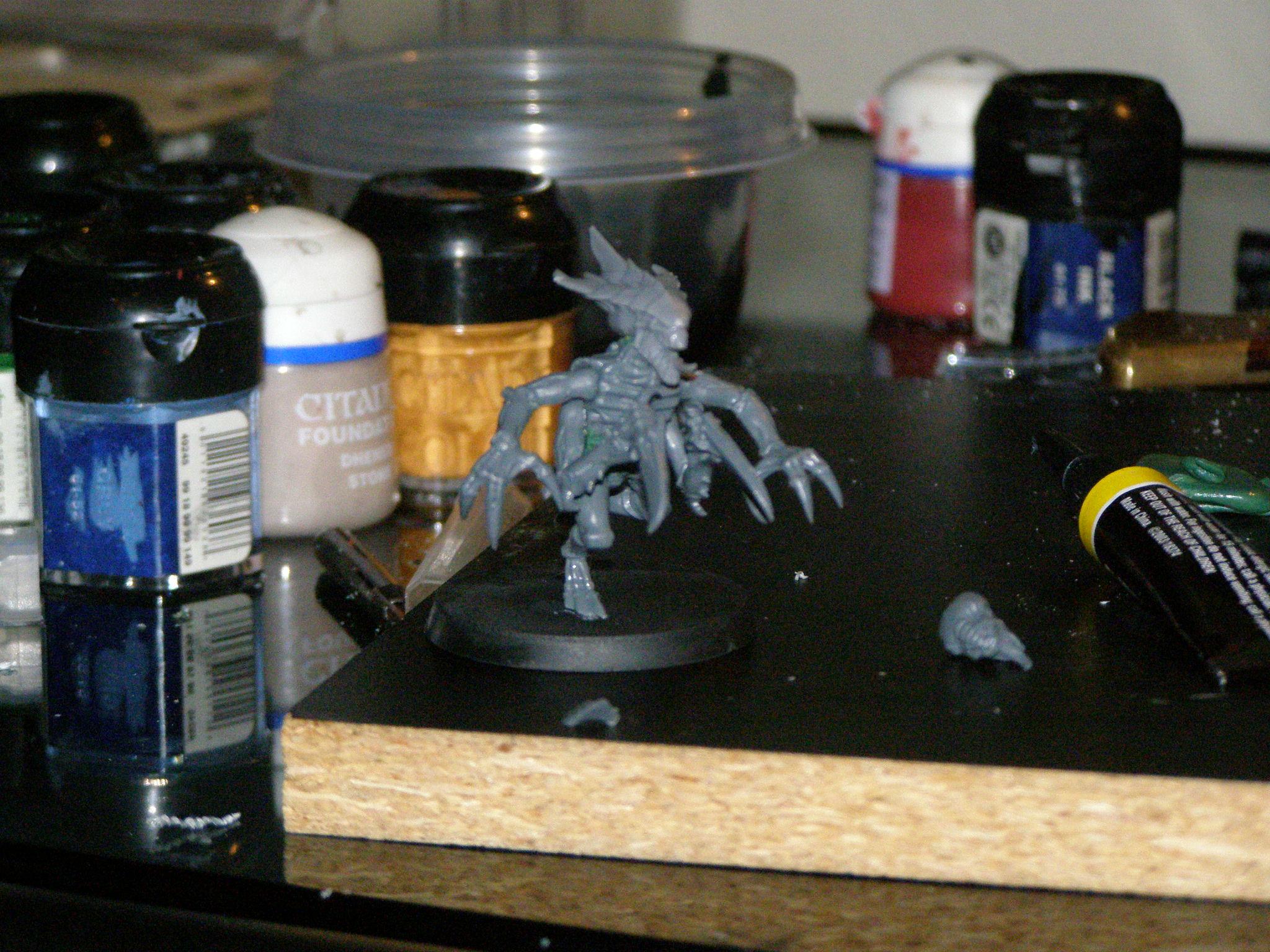 Here is the Brood lord with a Warrior head till I find a different one