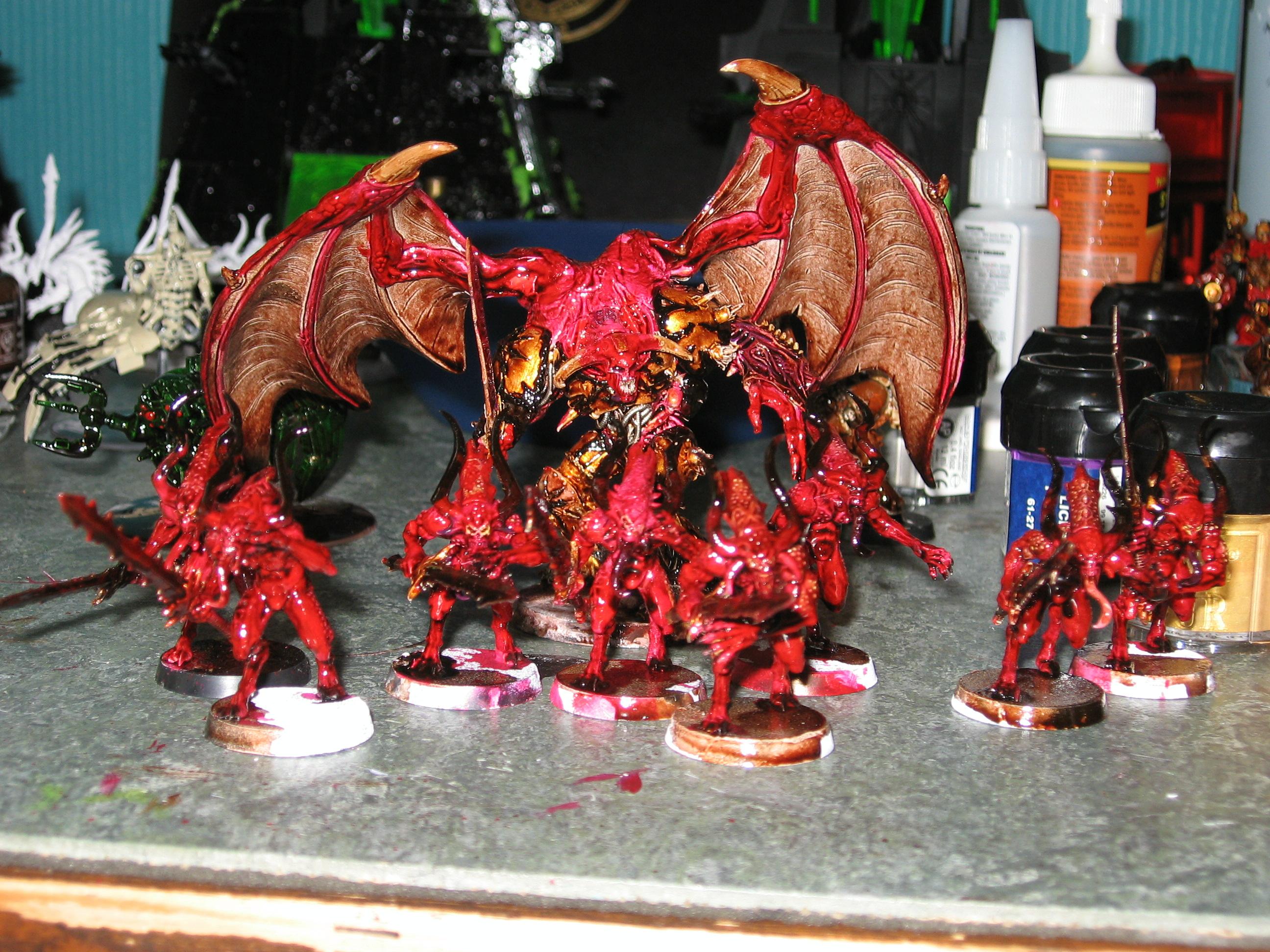 Bloodletters, Chaos, Chaos Space Marines, Daemon Prince, Ink, Khorne, Warhammer 40,000, Winged