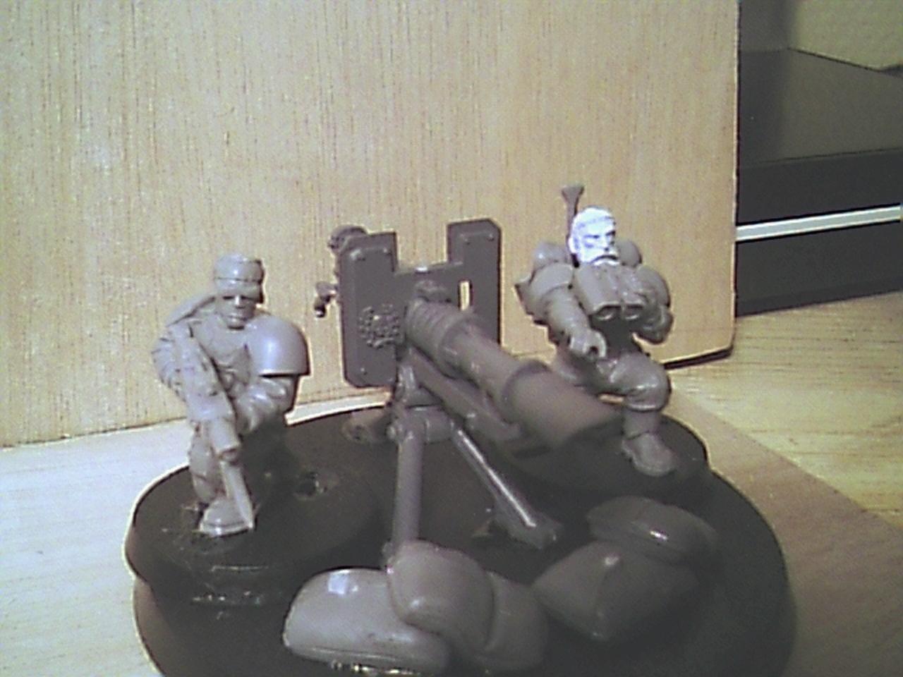 Heavy Weapons Team, Imperial Guard, Poor Picture Quality, Warhammer 40,000, Work In Progress