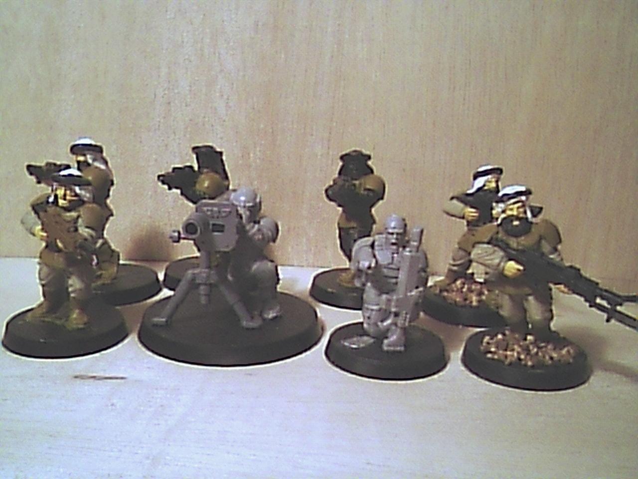 Guardsmen, Imperial Guard, Poor Picture Quality, Tallarn Desert Raiders, Work In Progress