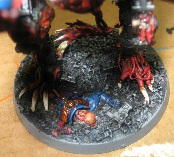 Base, Chaos Daemons, Conversion, Daemon Prince, Sentinel, Warhammer 40,000