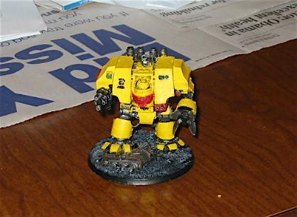Dreadnought, Imperial Fists, Space Marines, Warhammer 40,000