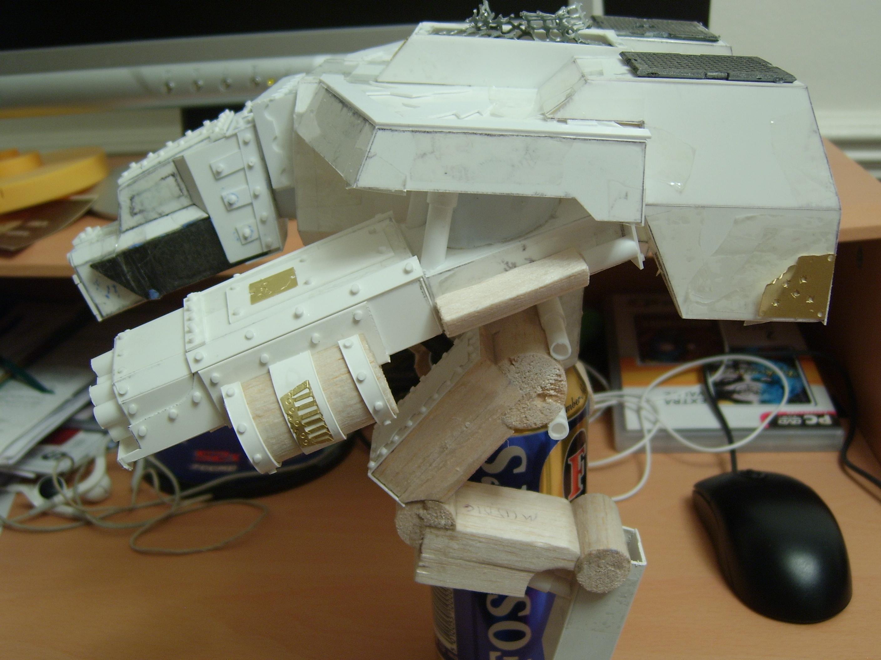 Imperial, Scratch Build, Titan, Warhammer 40,000, Warhound, Work In Progress