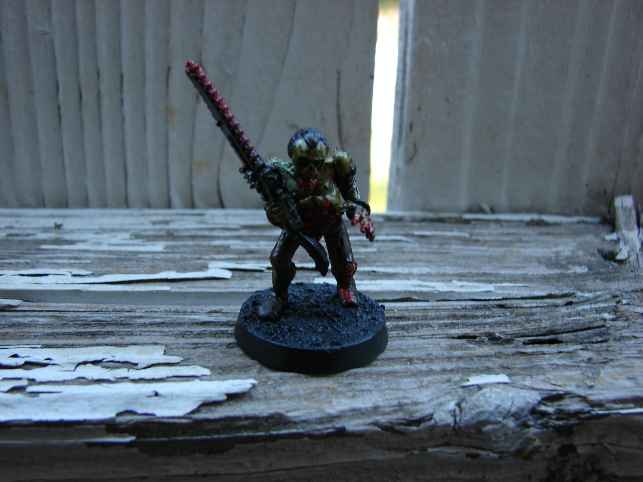Chainsword, Lost And The Damned, Nurgle, Plague Zombies, Warhammer 40,000