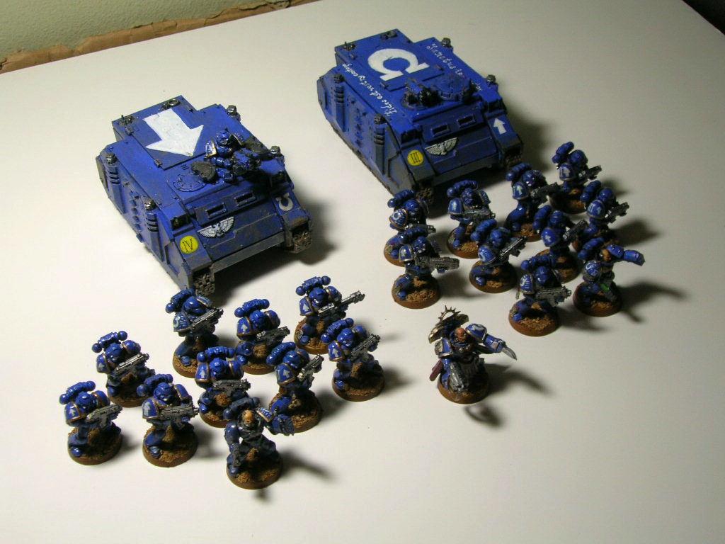 Rhino, Space Marines, Ultramarines, Warhammer 40,000