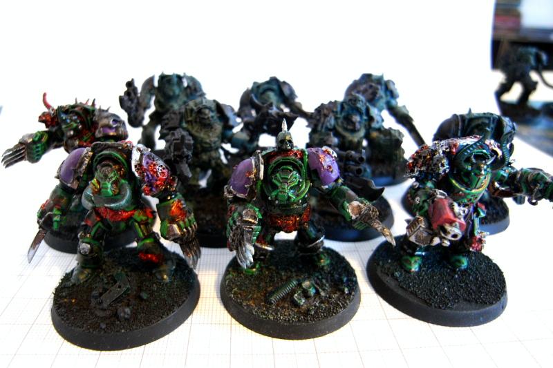 Chaos Space Marines, Forge World, Greenstuff, Magnet, Nurgle, Terminator Armor, Warhammer 40,000, Work In Progress