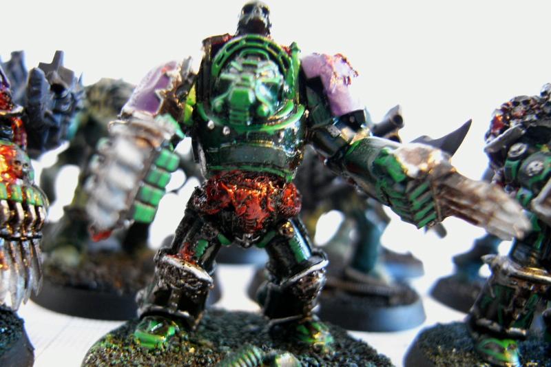 Chaos Space Marines, Forge World, Greenstuff, Magnet, Nurgle, Terminator Armor, Warhammer 40,000, Work In Progress
