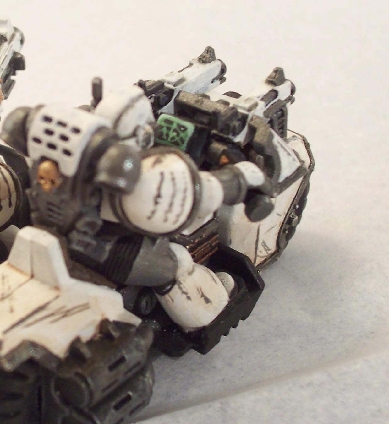 Attack Bike, Celestial Lions, Space Marines, Warhammer 40,000, Weathered