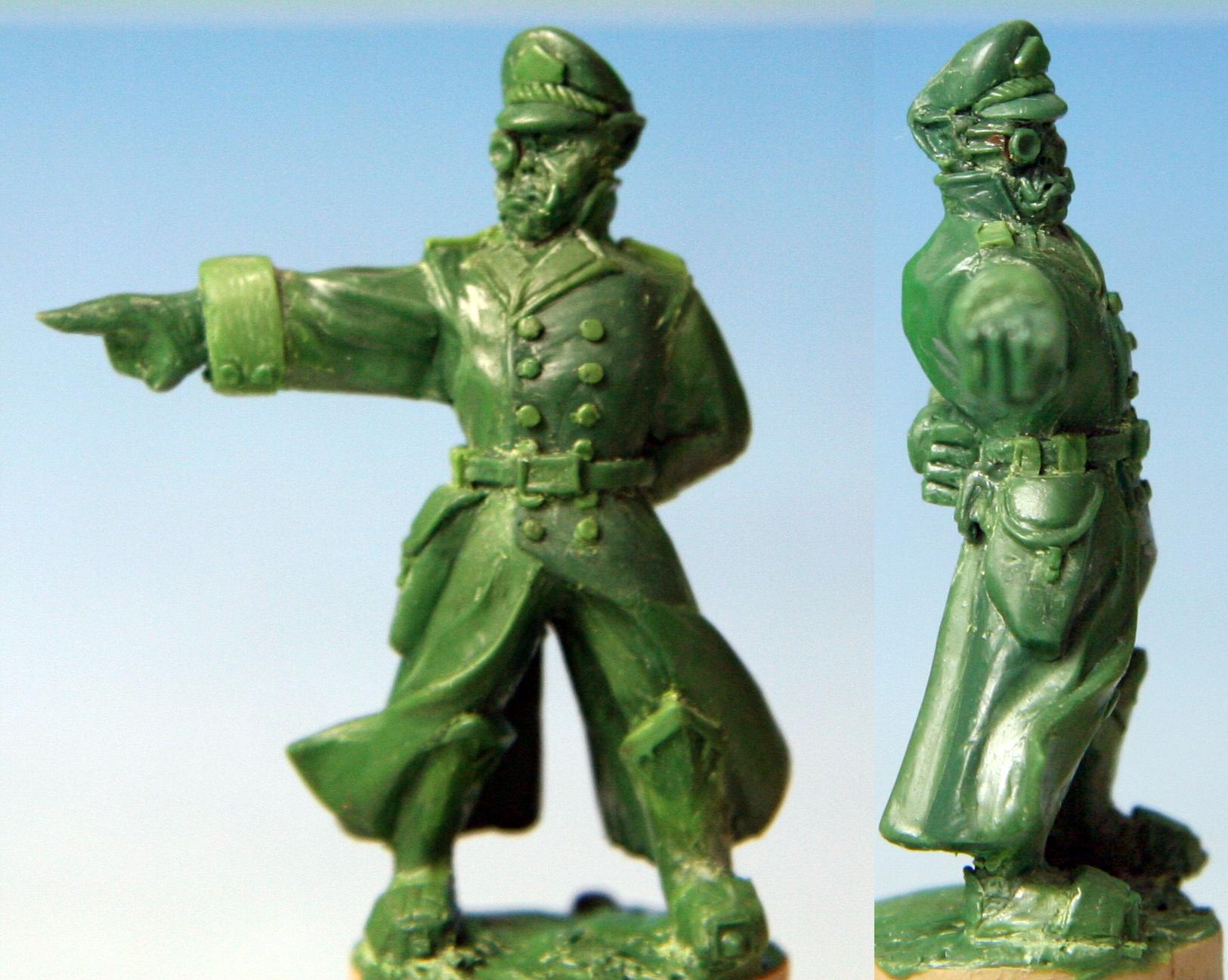 Commissar, Greenstuff, Orks, Sculpting