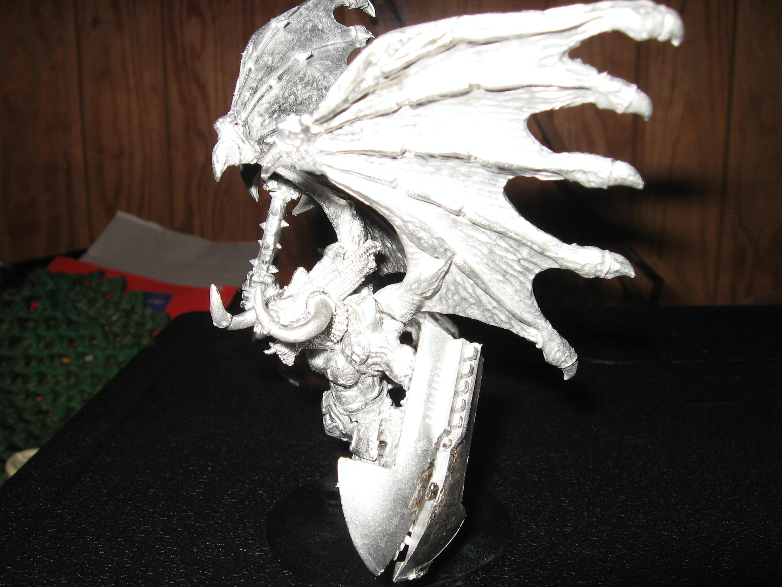 Bloodthirster, Chaos, Conversion, Daemons, Greater Daemon, Khorne, Warhammer 40,000, Work In Progress
