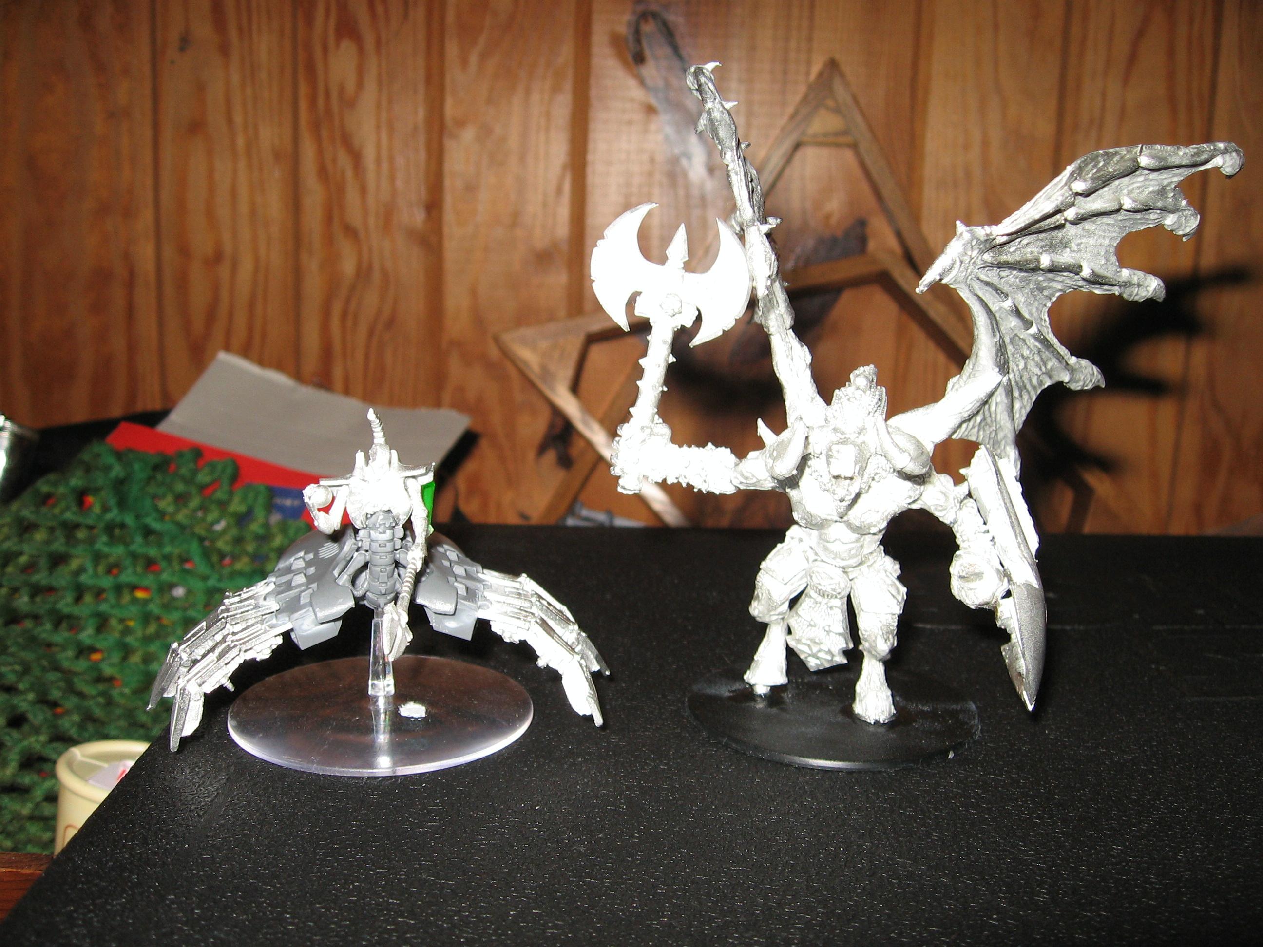 Bloodthirster, Conversion, Destroyer, Necron Lord, Warhammer 40,000
