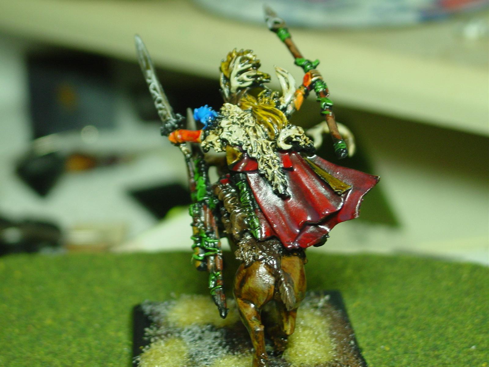 Mounted, wood elf highborn lord stag