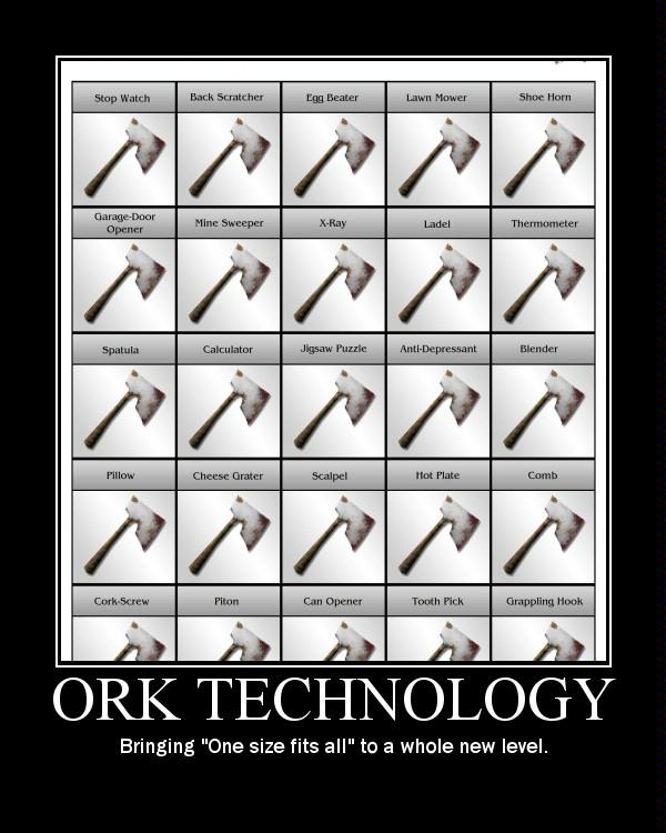 Humor, Orks, Poster, Technology