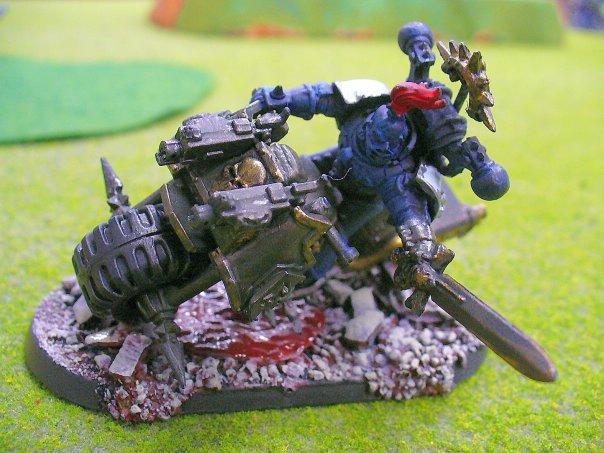 Alpha Legion, Base, Bike, Chaos, Chaos Space Marines, Conversion, Warhammer 40,000