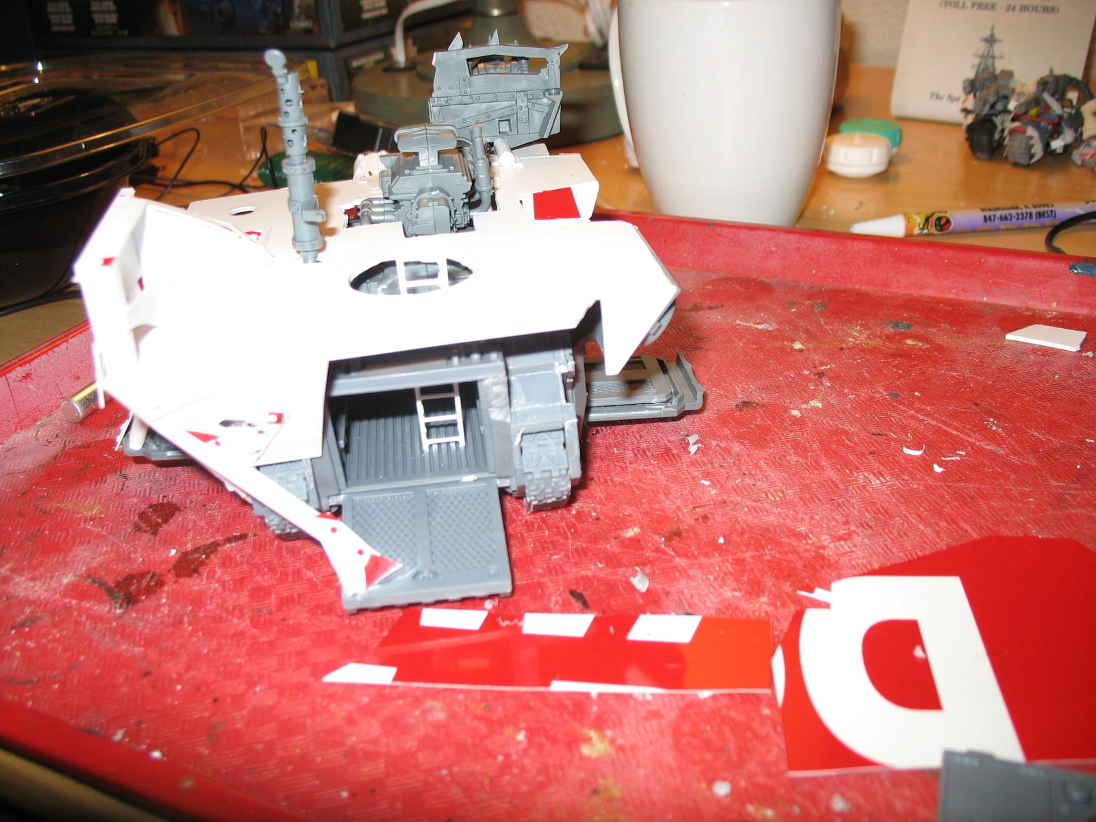 Ork Battle Waggon Wip - 4