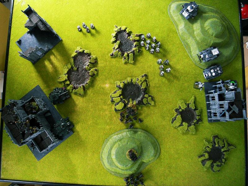 Battle Report, end of turn1