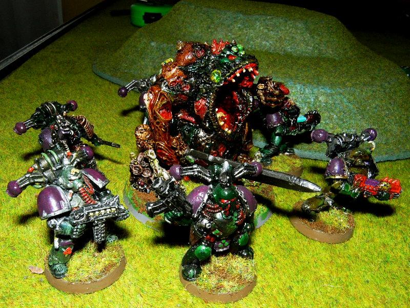 Battle Report, Chaos, Chaos Space Marines, Game In-progress, Greater Demon, Nurgle