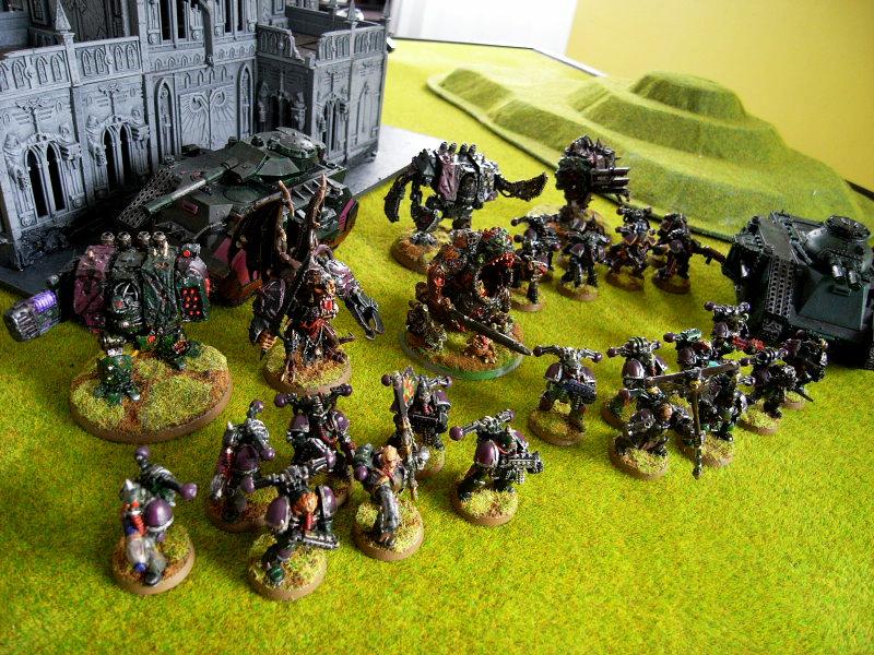 Battle Report, Chaos, Chaos Space Marines, Daemons, Game In-progress, Nurgle