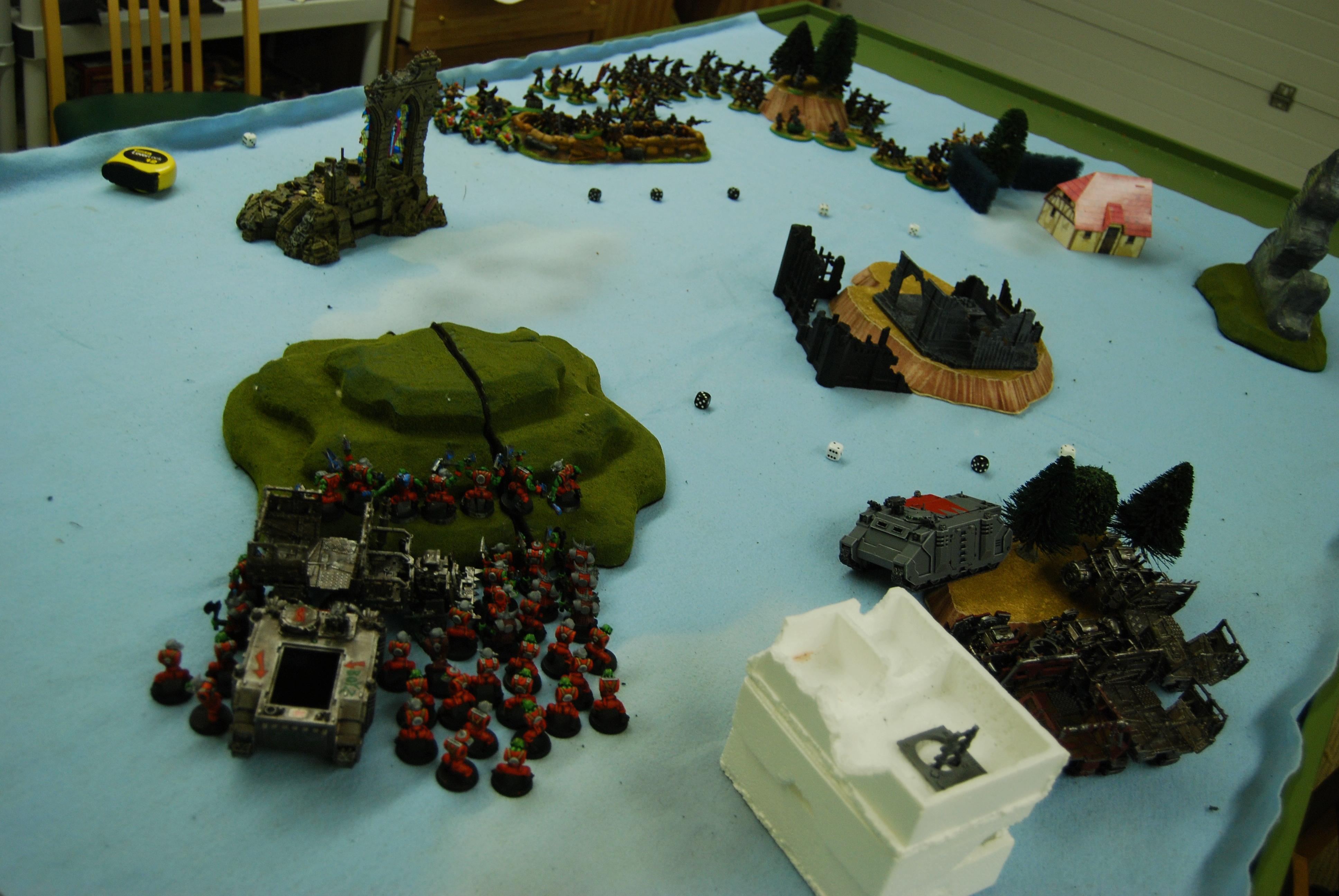 Game In-progress, Imperial Guard, Orks
