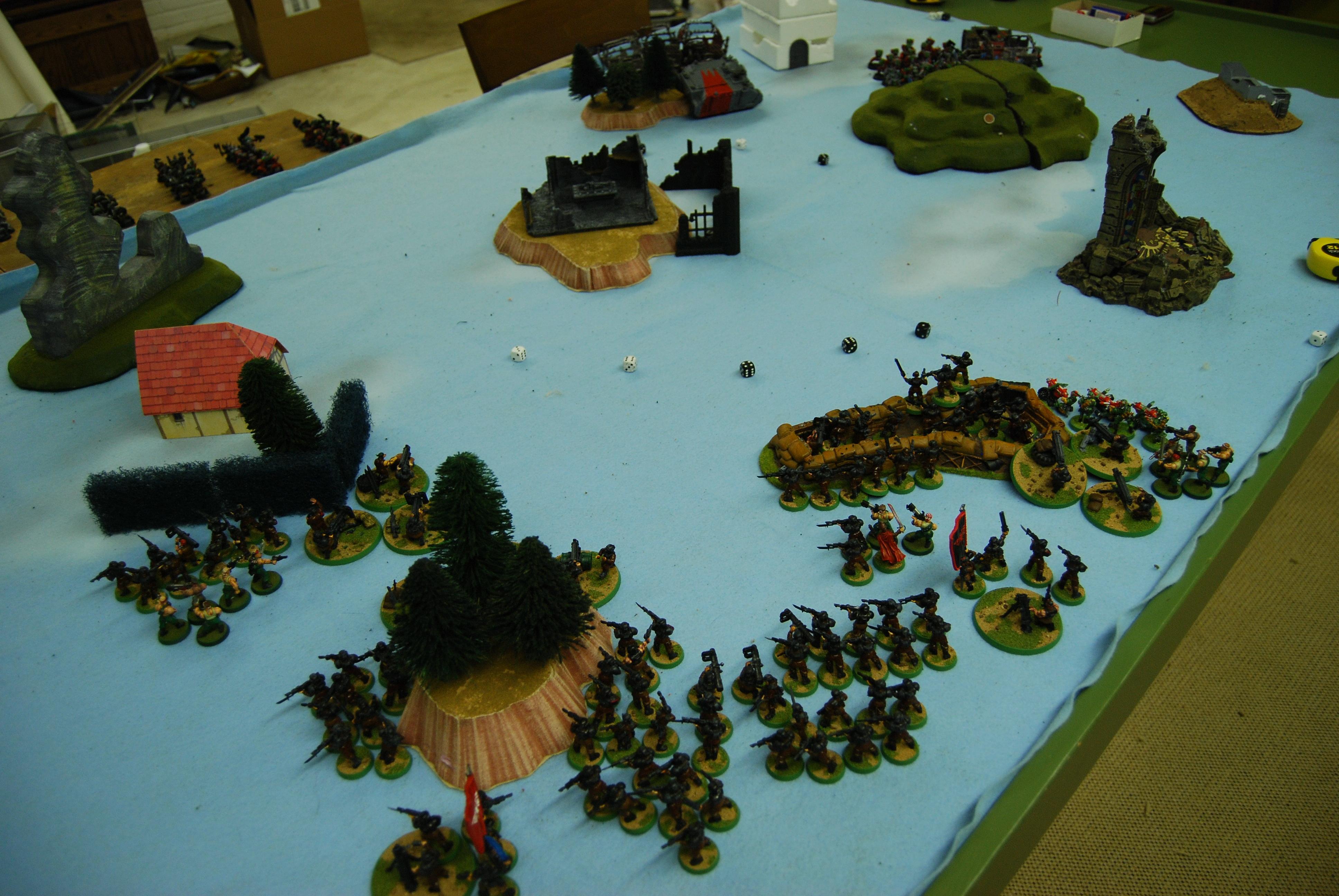 Game In-progress, Imperial Guard, Orks