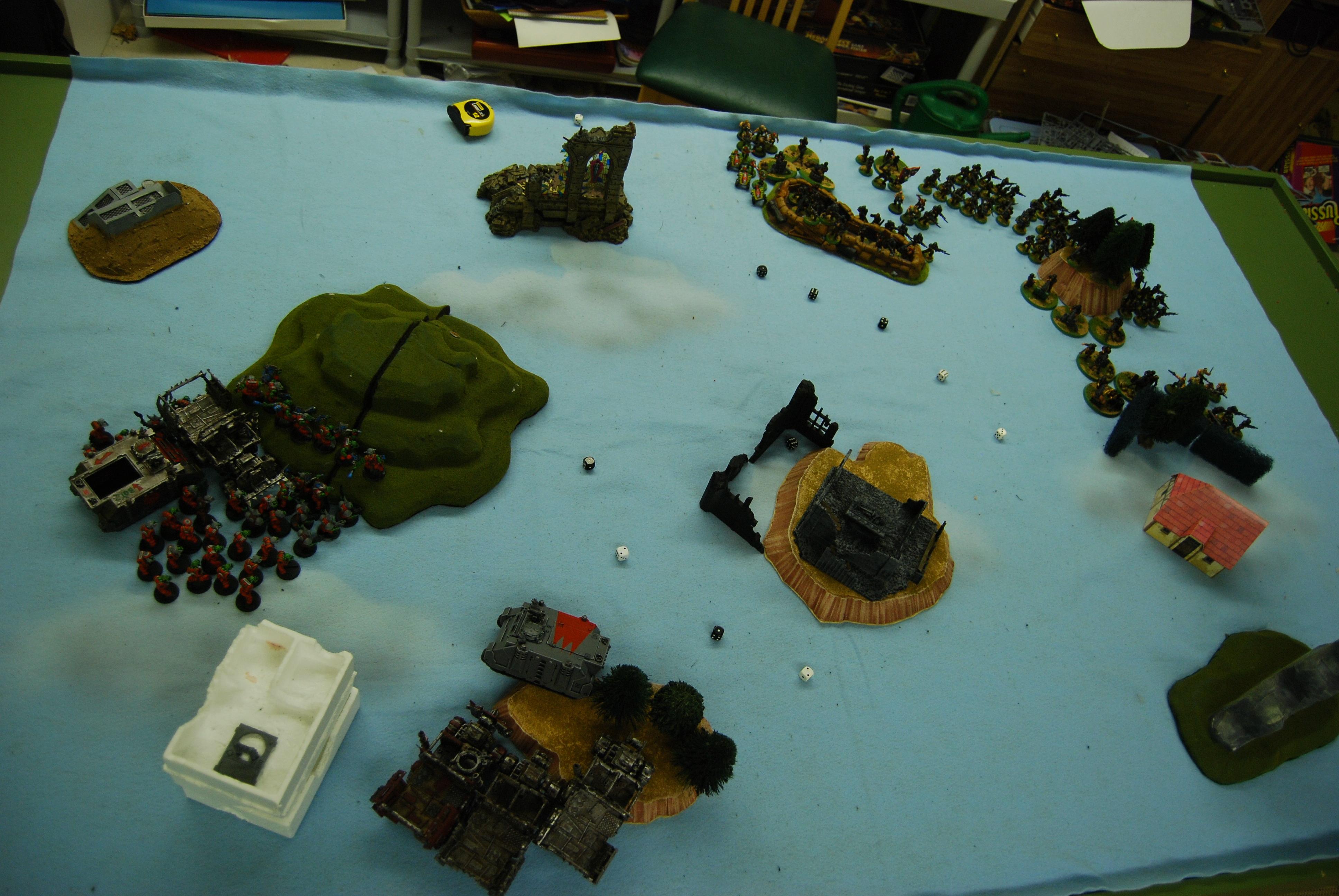 Orks, Turn One, turn one deployment