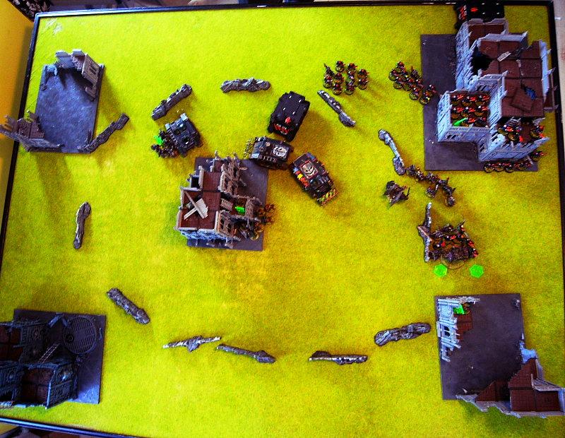 Battle Report, end of turn 4