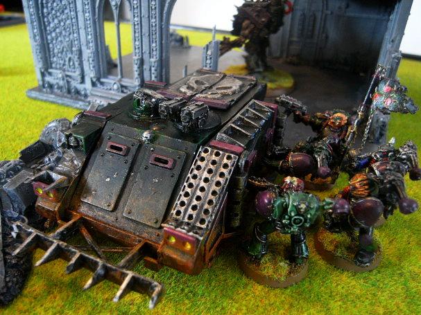 Battle Report, coping the arbite hiding behind rhino