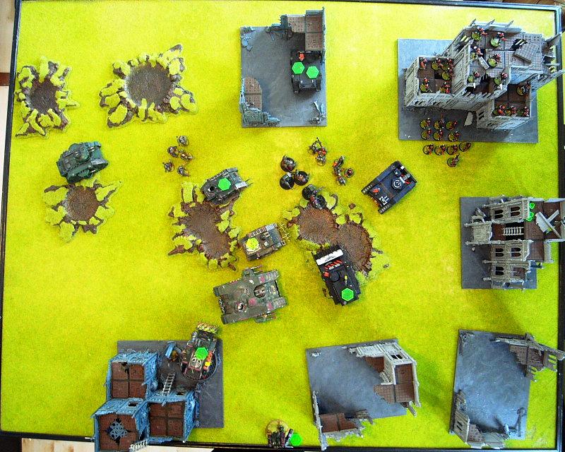 Battle Report, end of turn 4