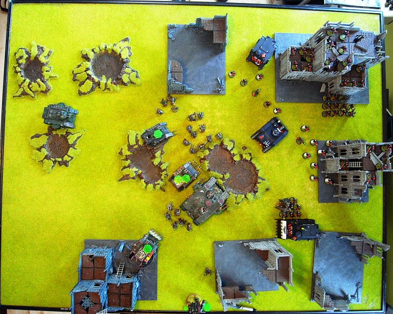 Battle Report, end of turn 2