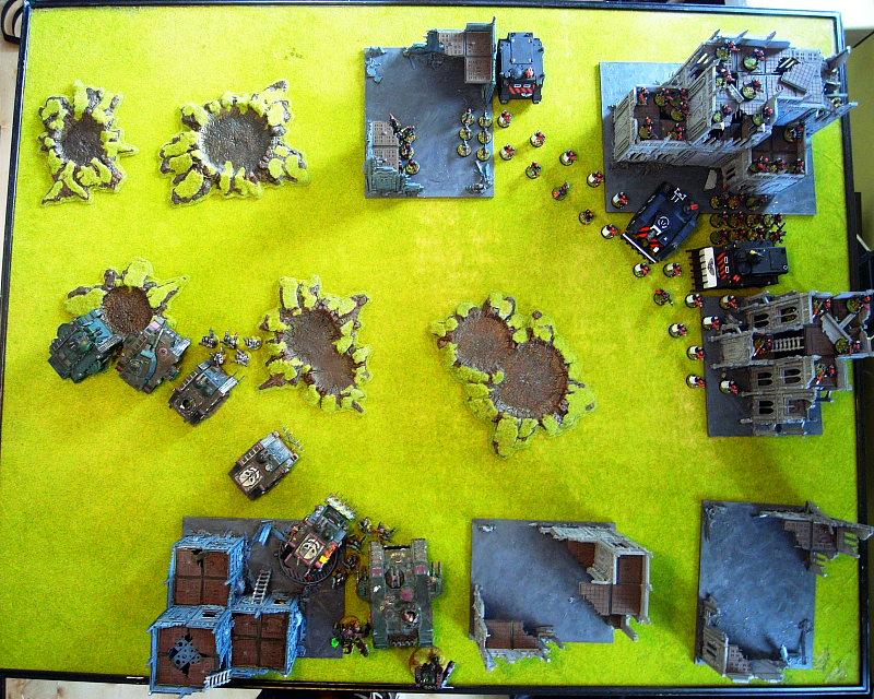 Adeptus Arbites, Battle Report, Chaos Space Marines, Overhead, Warhammer 40,000