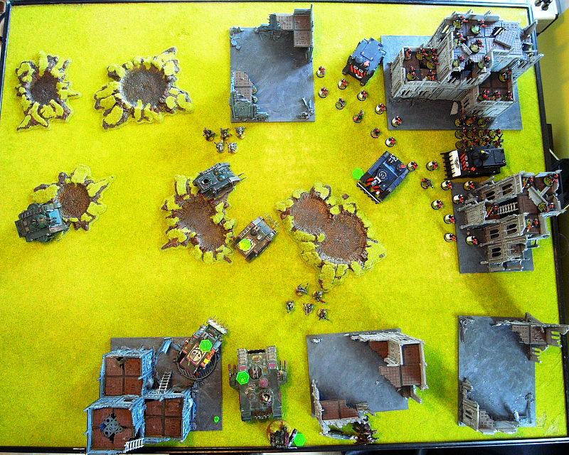 Adeptus Arbites, Battle Report, Chaos Space Marines, Overhead, Warhammer 40,000
